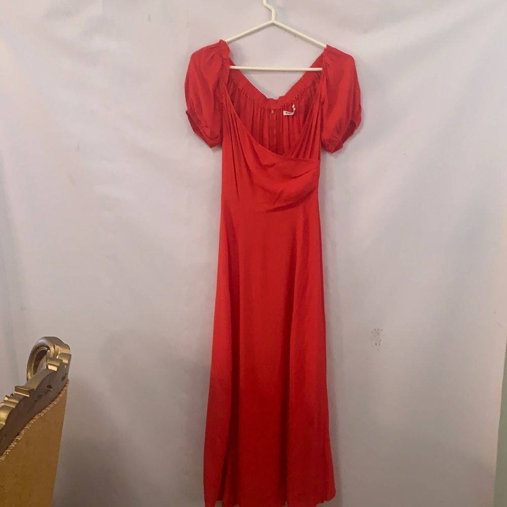 REFORMATION RED DRESS SIZE 0